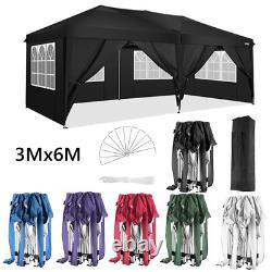 3x3M 3x6M Heavy Duty Gazebo Marquee Waterproof Wedding Party Tent Pop Up withSides