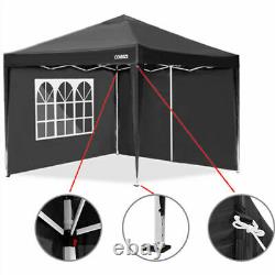 3x3M Gazebo Marquee Canopy withSides Heavy Duty Waterproof Garden Patio Party Tent