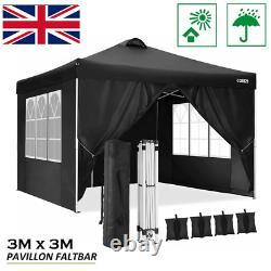 3x3M Gazebo Marquee Strong Waterproof Heavy Duty Garden Patio Party Tent Canopy