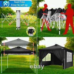 3x3M Gazebo Pop Up Tent Canopy Outdoor Wedding Marquee Garden Party with4 Sides UK
