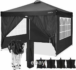 3x3M Gazebo Pop Up Tent Marquee Canopy Outdoor Wedding Garden Party with4 Sandbag