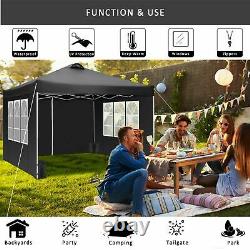 3x3M Gazebo Pop Up Tent Marquee Canopy Outdoor Wedding Garden Party with4 Sandbag