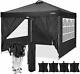 3x3m Gazebo Pop Up Tent With4sides Wall Marquee Market Garden Party Canopy Outdoor