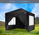 3x3m Gazebo Pop-up Canopy Marquee Waterproof Garden Marketstal Tent With4 Sides Uk