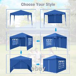 3x3M Gazebo Pop-up Canopy Marquee Waterproof Garden Marketstal Tent with4 Sides UK