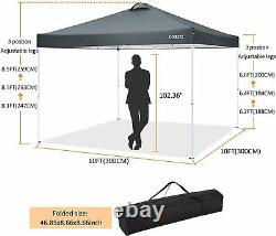 3x3M Gazebo Pop-up Waterproof Canopy Marquee Garden Wedding Party with 4 Sides New