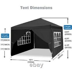 3x3M Heavy Duty Gazebo Marquee Pop-up Waterproof Garden Party Tent With Sandbag
