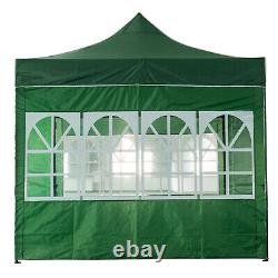 3x3M Heavy Duty Gazebo Marquee Pop-up Waterproof Garden Party Tent withSides Green