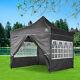 3x3m Heavy Duty Gazebo Pop-up Marquee Canopy Waterproof Garden Party Tent Grey