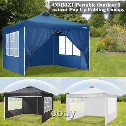 3x3M Heavy Duty Gazebo Pop-up Waterproof Marquee Canopy Garden Patio Party Tent