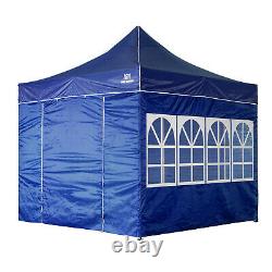 3x3M Heavy Duty Gazebo Pop-up Waterproof Marquee Commercial Grade Tent Blue