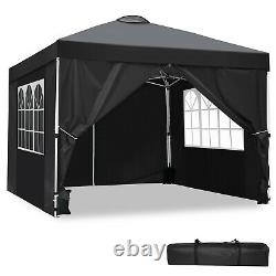 3x3M Heavy Duty Gazebo Waterproof Canopy Marquee Garden Patio Party Tent 4 Sides