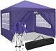 3x3m Heavy Duty Gazebo With4 Sidewalls Tent Waterproof Marquee Party Garden Canopy