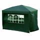 3x3m Heavy Duty Pop-up Gazebo Waterproof Outdoor Garden Party Tent With 4 Sides