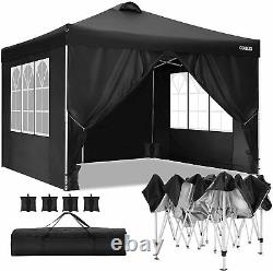 3x3M PopUp Gazebo Canopy Marquee Strong Waterproof Garden Shade Outdoor Tent UK