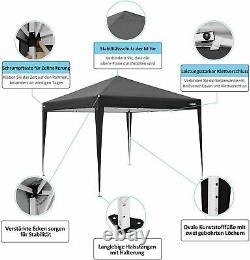3x3M Pop-Up Waterproof Gazebo Canopy Marquee Strong Outdoor Garden Patio Tent UK