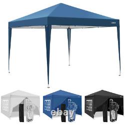 3x3M Waterproof Marquee Canopy withSides Heavy Duty Gazebo Garden Patio Party Tent