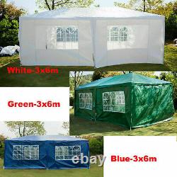 3x3 3x4 3x6m Garden Gazebo Marquee Party Tent Wedding Canopy with Sides Waterproof