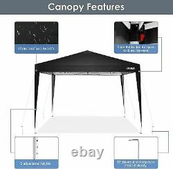 3x3 Pop up Gazebo Marquee Party Tent Heavy Duty Waterproof Garden Outdoor Canopy
