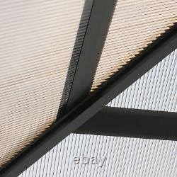 3x3(m) Polycarbonate Hardtop Gazebo Canopy with Aluminium Frame Netting & Curtains