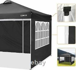 3x3m Gazebo Heavy Duty Waterproof Tent Pop up Folding Marquee withSides & Sandbags