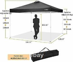 3x3m Gazebo Party Tent Marquee Waterproof Outdoor Garden Canopy Patio Wind Sides