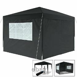3x3m Pop Up Gazebo Waterproof Marquee Canopy Outdoor Garden Party Wedding Tent