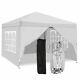 3x3m Pop Up Gazebo Tent Waterproof With4 Sides For Outdoor Wedding Garden Party Uk