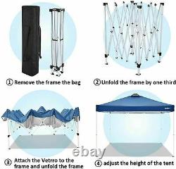 3x3m Waterproof Pop Up Gazebo Garden Wedding Party Canopy Tent with 4 Sides New