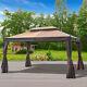 3x4m Garden Metal Gazebo Marquee Patio Party Tent Canopy Shelter With 2-tiers Roof