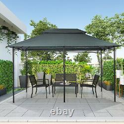 3x4M Garden Metal Gazebo Patio Party Tent Marquee Canopy Pavilion Sidewalls Grey