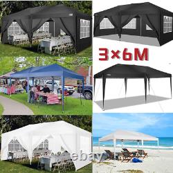 3x6M Gazebo Heavy Duty Marquee Waterproof Party Garden Patio Pop Up Tent withSides
