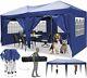 3x6m Gazebo Marquee Party Tent Withsides Waterproof Garden Patio Outdoor Canopy