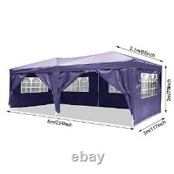 3x6M Heavy Duty Gazebo Marquee Canopy Waterproof Garden Patio Party Tent 3 Color
