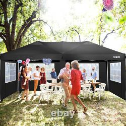 3x6M Heavy Duty Gazebo Marquee Canopy Waterproof Garden Patio Party Tent withSides