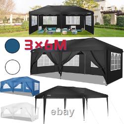 3x6M Heavy Duty Gazebo Waterproof Pop up Marquee Garden Party Patio Tent Canopy