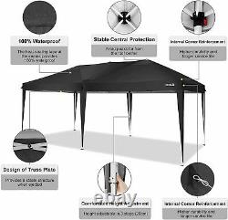 3x6M Outdoor Gazebo Waterproof Marquee Canopy Garden Party Tent with6 Sidewalls A+