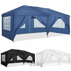 3x6M Waterproof Gazebo Pop-Up Tent Marquee Canopy Outdoor Wedding Garden Party