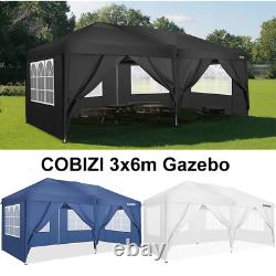 3x6m Gazebo Marquee Party Tent Waterproof Garden Outdoor Canopy Heavy Duty Patio
