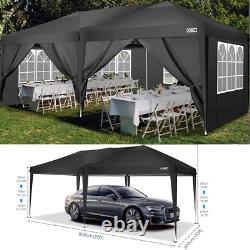 3x6m Gazebo Marquee Party Tent With Sides Waterproof Garden Outdoor Canopy Patio