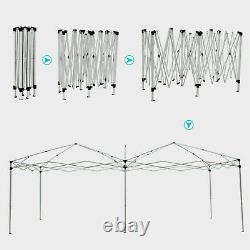 3x6m Pop Up Canopy Gazebo Party Tent with 6 Sides Heavy Duty Outdoor 02