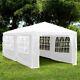 3x6m Sides Gazebo Marquee Tent Garden Party Waterproof Canopy Shelter Windbars