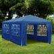 3x6m Sides Marquee Gazebo Tent Garden Party Waterproof Canopy Shelter Windbars