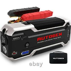 4000A Peak 12V 27000mAh Heavy Duty Car Jump Starter Booster Battery USB Charger