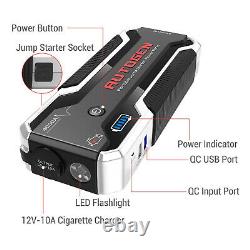 4000A Peak 12V 27000mAh Heavy Duty Car Jump Starter Booster Battery USB Charger