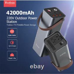 42000 mAh 150W High Battery Capacity Power Bank Portable Generator UPS AC DC Out