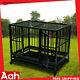 42 Heavy Duty Dog Cage Crate Kennel Metal Pet Playpen Portable Withtray & Wheels