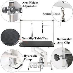 44 XL Heavy Duty(200+kg) Hydraulic Lift Dog Grooming Table Adjust H Arms Leash