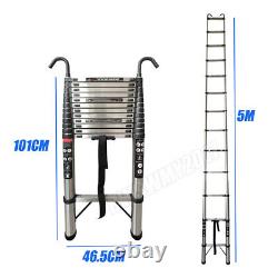 4.4M 5M 3.8M Portable Heavy Duty Telescopic Ladder Multi-Purpose Extendable Step
