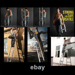 4.4M Portable Heavy Duty Multi-Purpose Aluminium Telescopic Ladder Extendable A+